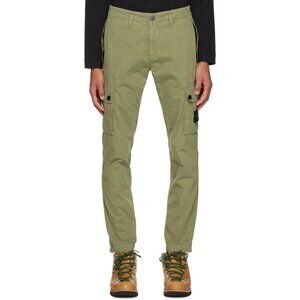 NWT Stone Island Green Patch Cargo Pants Size 32